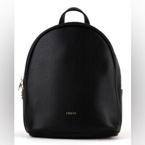 Riona Mia Black Mini Backpack NWT